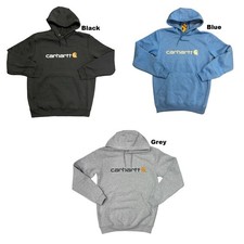 Carhartt Men's Long Sleeve Loose Fit Midweight Graphic Logo Hoodie
