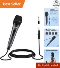 Wired Handheld Vocal Microphone XLR Dynamic Cardioid Mic 13 ft Cable