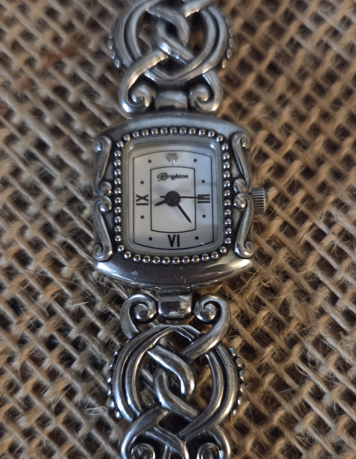 Brighton Rosarita Ladies Watch Silver Color Band And Case New Battery