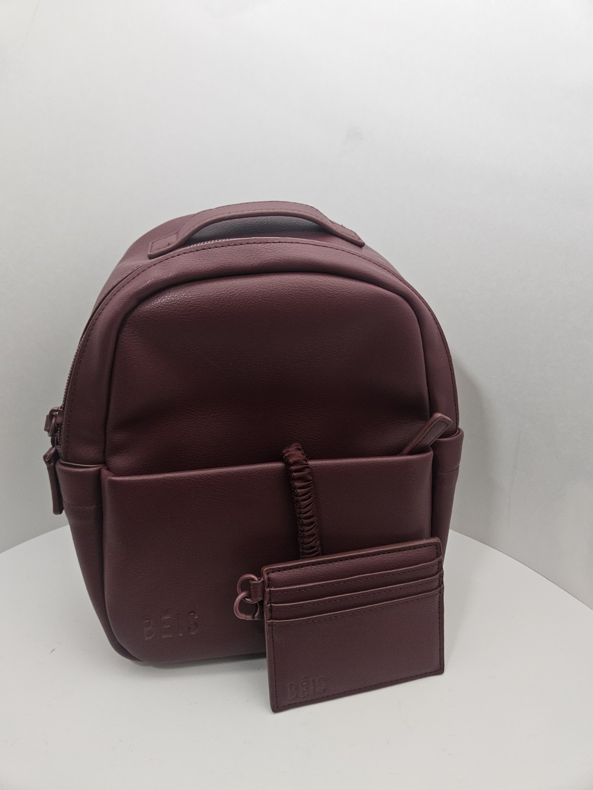 Beis The Essential Mini backpack In Burgundy - image 2