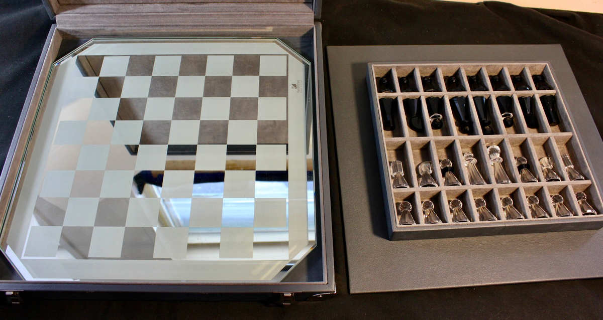 Vintage CHESS SET by Swarovski 