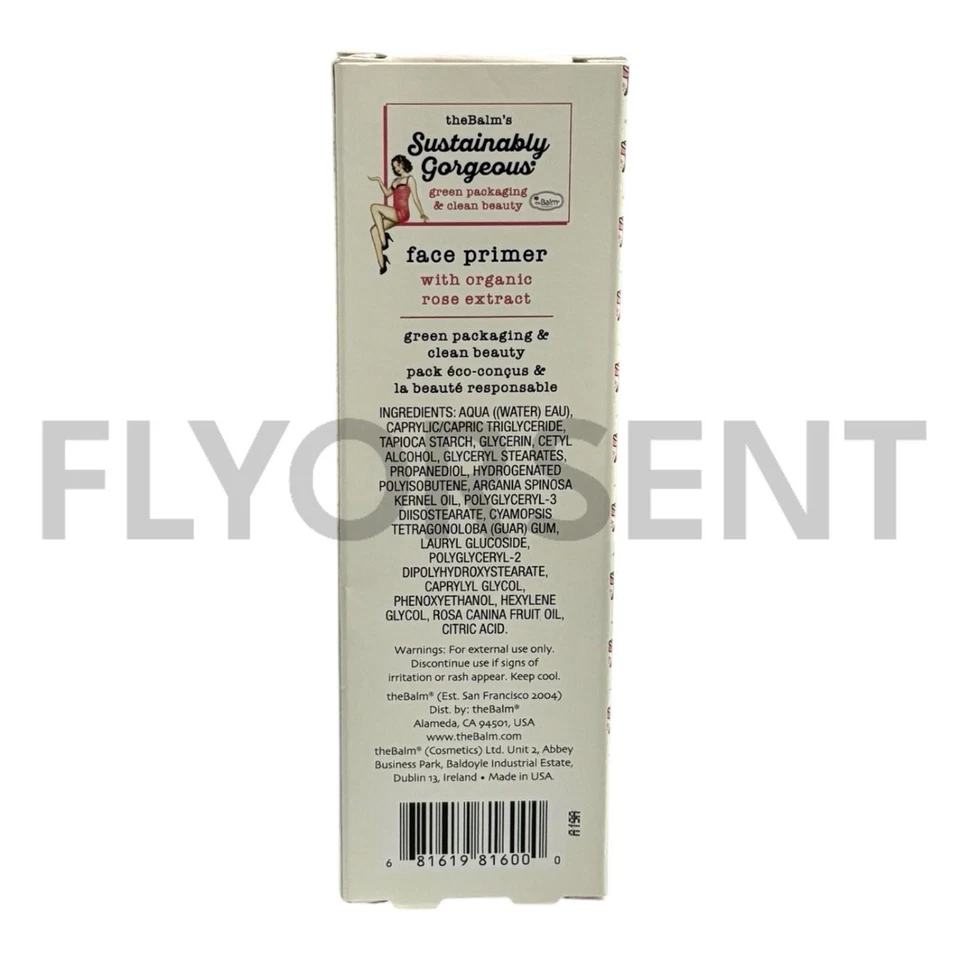 The Balm’s Sustainably Gorgeous Face Primer With Rose Extract 30ml NIB - Image 3 of 3