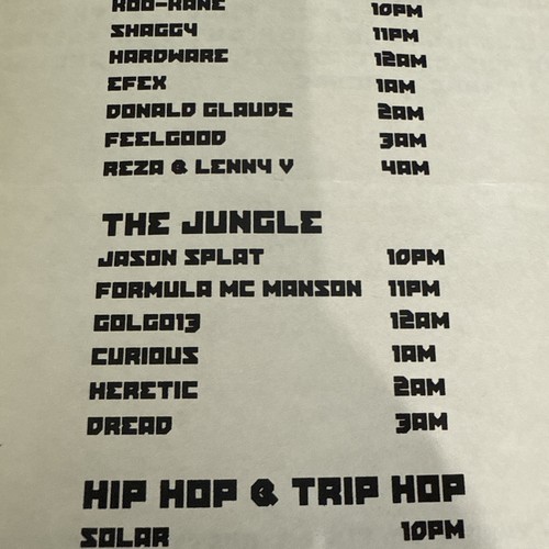 Folleto Vintage Chemistry 1997 Trance Rave Flyer Raro DJ Eric L Shaggy Dread - Imagen 9 de 14