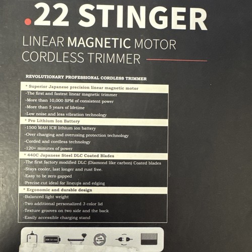 Tagliabordi magnetico lineare senza fili calibro .22 Stinger e 3 coperchi di copertura - Foto 9 di 10