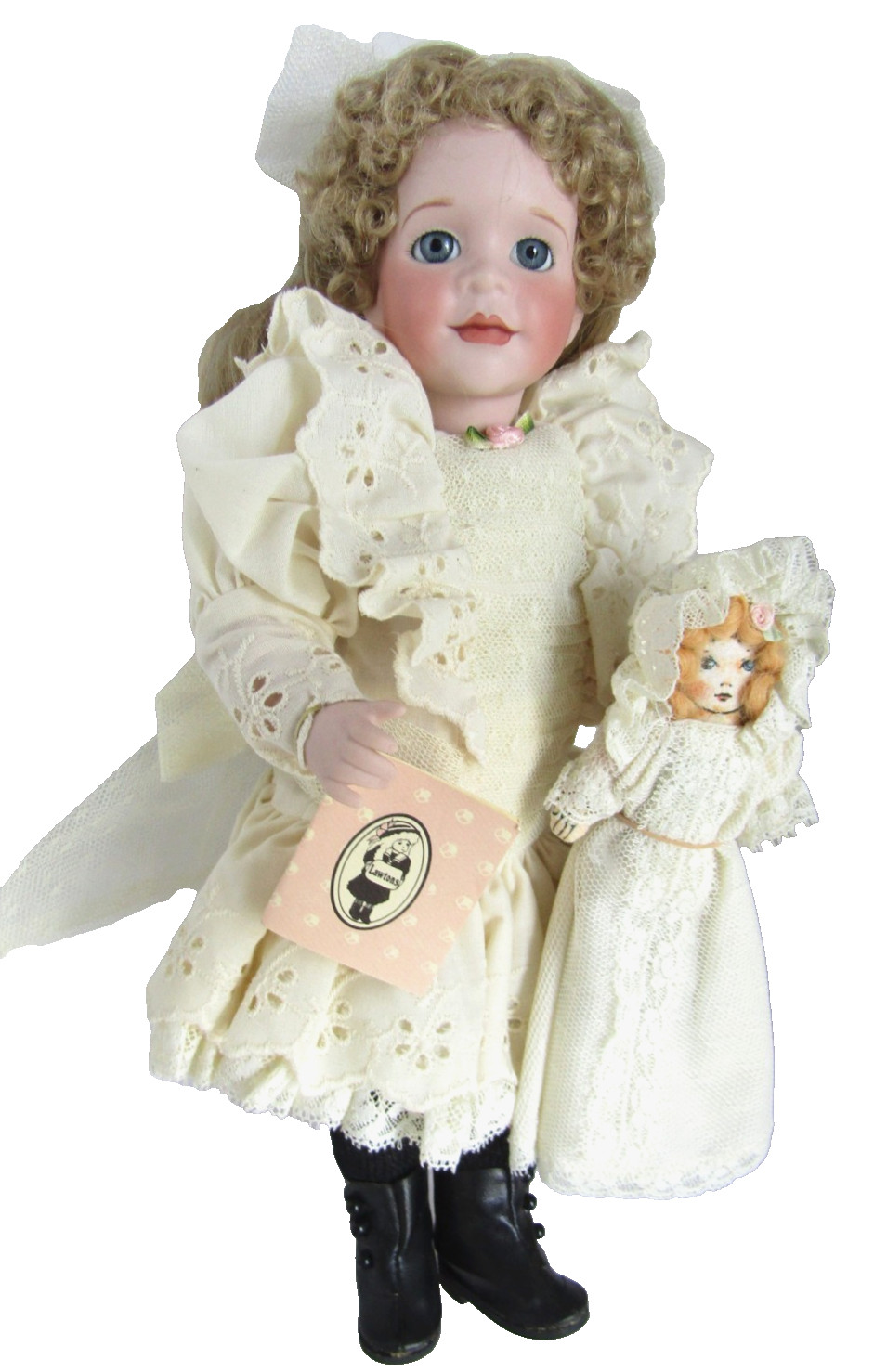Wendy Lawton 12" Doll ELIZABETH and BABY, #93/500, Playthings Past, MIB 1989