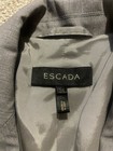 ESCADA 2 Pc Gray Blazer Jacket Skirt Wool Silk Blend Women’s Suit Sz 38 / 34 — photo 5