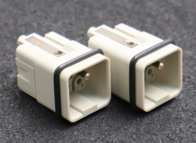 HARTING 2x Cr-Kontakteinsatz HAN Q5/0-M 5-polig unbenutzt