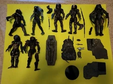 7 Predator Figures and 13 accessories by NEGA/McFarlane/8 inches