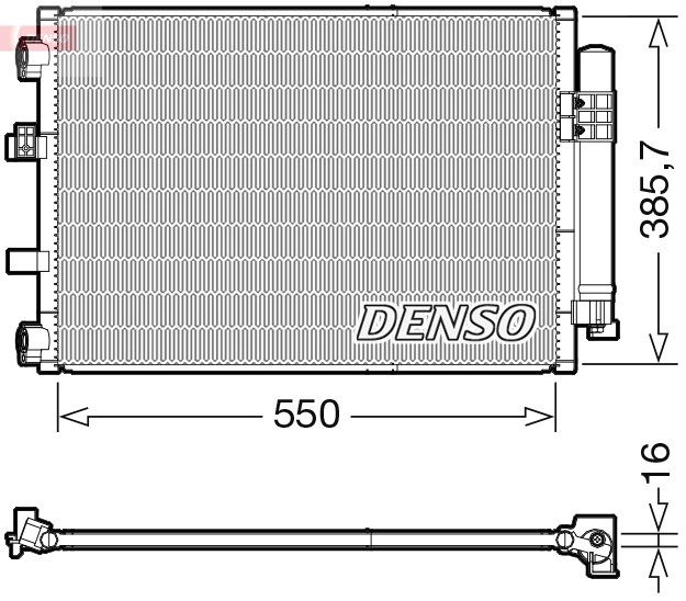 Fits DENSO DCN10043 Air conditioning condenser DCN10043 A/C condenser ⭐UK Stock⭐