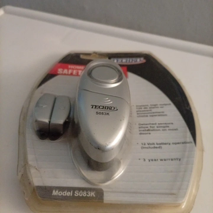 New Vintage TechKo S083K Home Security Door Window Entry 120db Alarm - Image 4 of 4