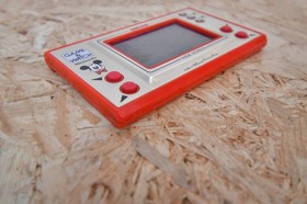 Nintendo Game & Watch Mickey Mouse MC-25 Wide Screen w/Manual No Battery Cover