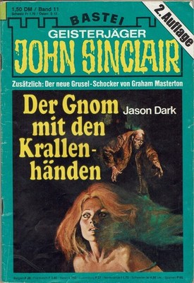 Geisterjäger John Sinclair-2. Aufl.Heft 11 -'' Der Gnom mit den Krallenhänden ''