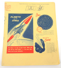 Coca-Cola 1940 Browne Book Cover Space Rocket Planets Stars Halley's Comet Vtg