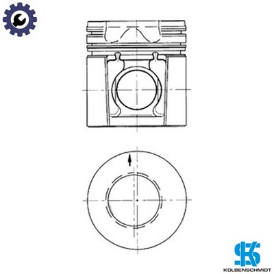 KOLBEN 40234611 FÜR 1103A-33TG1 1103D-33 1103C-33/33T 3,3L 3Zyl 1104A-44 4,4L