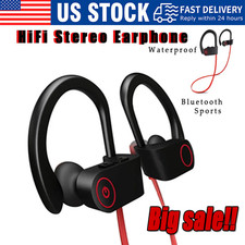 Waterproof Bluetooth 5.0 Earbuds Stereo Sport Wireless Headphones in Ear Headset