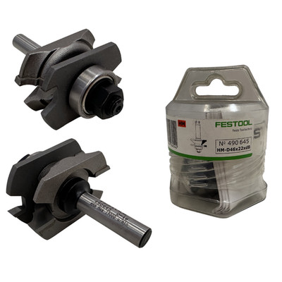 FESTOOL HM Profil Profilnutfräser Schaft 8 D46 x 22 x d8 für Oberfräse # 490645