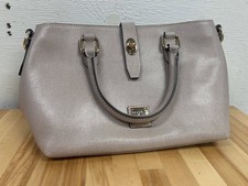 Dooney Bourke Saffiano Leather Top Handle Satchel Oyster New