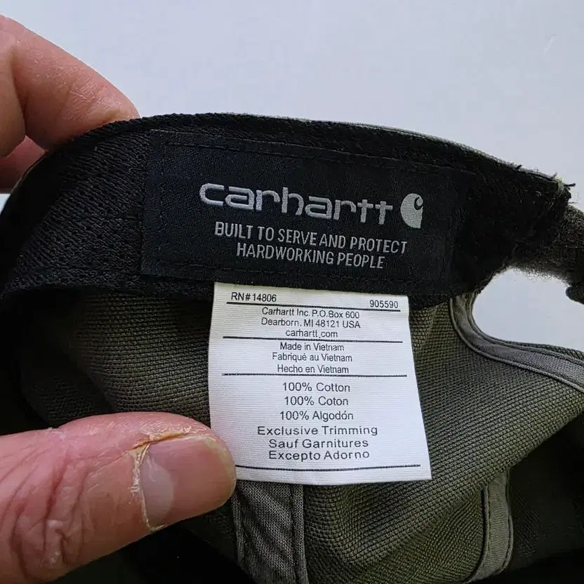 Carhartt Khaki Cap Unisex Adjustable Hat thumbnail 2