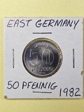 COINS - EAST GERMANY - 50 PFENNIG 1982