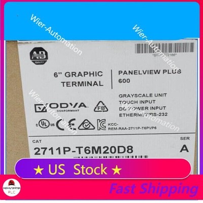 AB 2711P-T6M20D8 Ser A PanelView Plus 600 Factory Sealed 2711PT6M20D8 1PCS