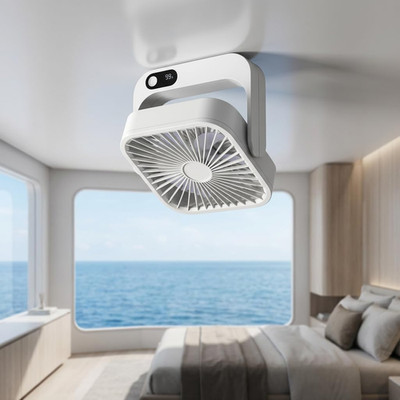 Cruise Ship Approved USB Fan with Magnetic Base and 6-10 Hour Battery Life