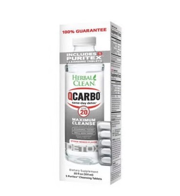 HERBAL CLEAN QCARBO20  CLEAR - Strawberry-Mango