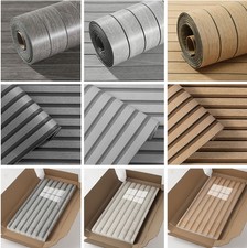 3D Effect Wood Grain Panel Wall Sticker Wood Tiles Wooden Slat Wall Paper Roll