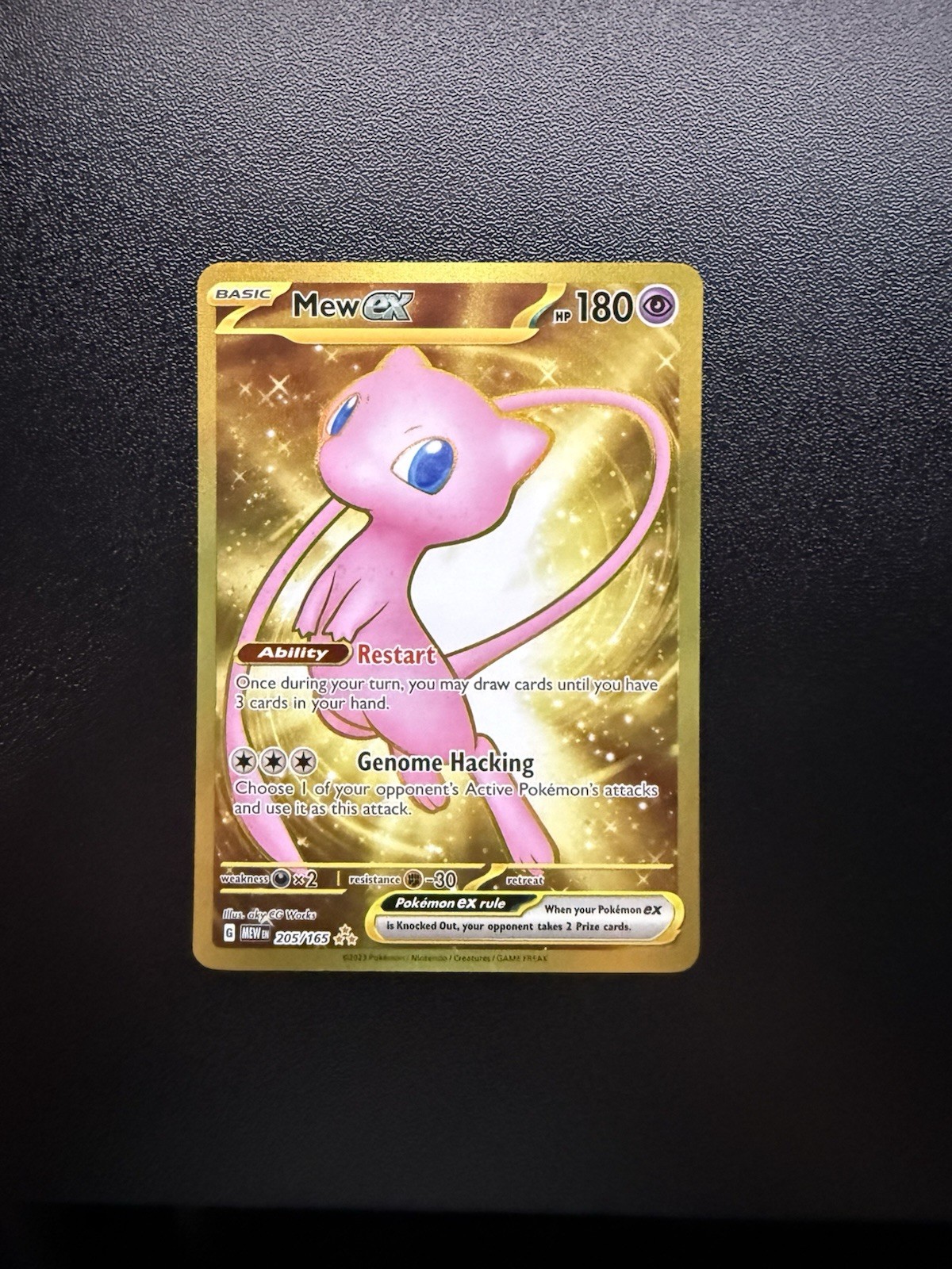 Mew EX 205/165 Holo Pokemon Card Scarlet & Violet 151 Series