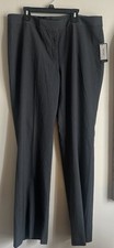 NWT NINE WEST Women’s Career Work Dress PANTS The MODERN Gray Granite NEW 12