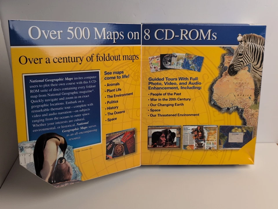 Sealed New National Geographic Maps The Complete Collection 8 CD ROM Set Dec2000 - Image 2 of 4