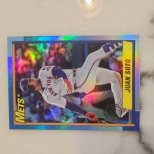 Juan Soto 1990 35th Anniversary Foil 2025 Topps Update Series Card #U90-26 Mets