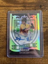 2021 Panini Prizm Draft Picks Daylen Lile #C-DL Silver Prizm Autographs (AU, RC)