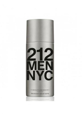 Carolina Herrera 212 Men Deodorant Spray 150ml 5.1 oz New 100% Original Authenti