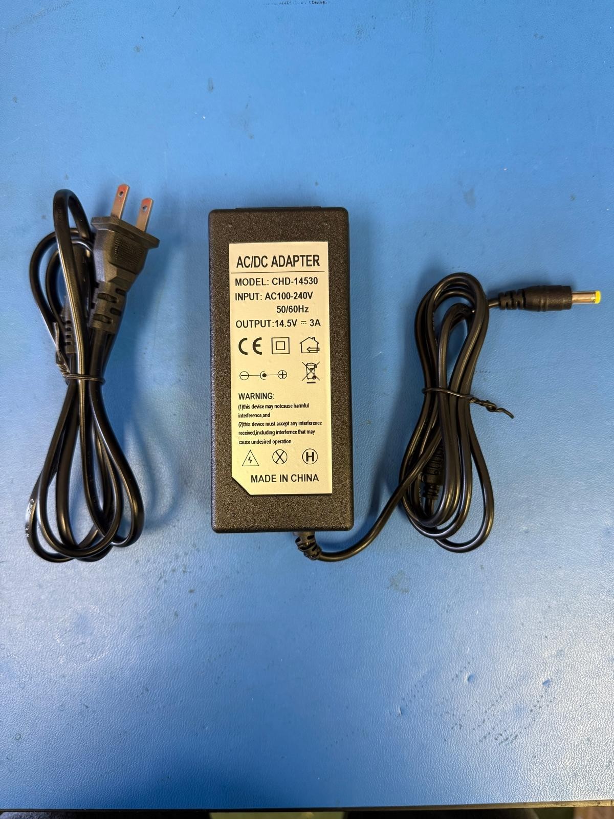 AC to DC 14.5V/3A Power Supply Adapter Transformer 5.5x2.1mm Plug (USA stock)