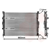 Van Wezel WasserküHler FüR Renault Megane II Scenic II Grand Scenic II