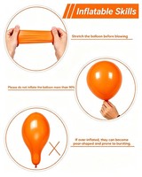 "Luftballons 100 StüCk Orange 12\" Latex Helium FüR Halloween Geburtstag"
