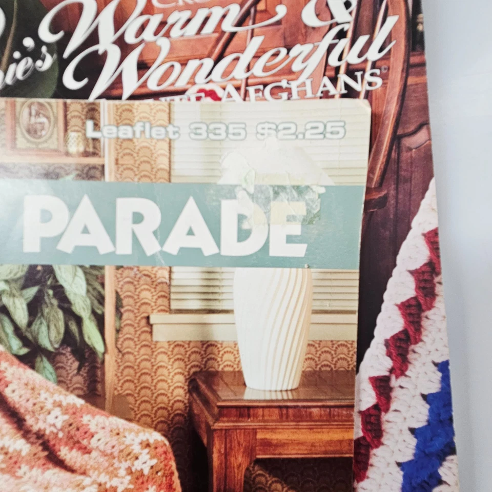 Vintage Crochet Afghan Pattern Booklets Lot of 4 Annie’s & Leisure Arts, Crafts - Image 2 of 4