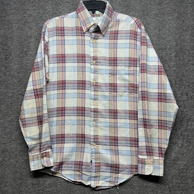 Raintree Southern Collection Plaid Button Down Long Sleeve Shirt Men's Medium