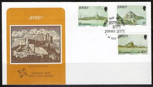 1¢ WONDER'S ~ JERSEY EUROPA 1978 C/S FDC - UNADDRESSED ~ F54
