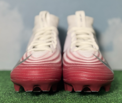 Nike Air Zoom Vapor Pro 1 Football Cleats White/Crimson  display picture 2