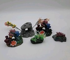 5pc Fake Coral Aquarium Decoration Lot Anemone Cave Colorful READ