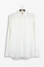 Prada Classic White Cotton Dress Shirt – Size 40 (Made in Italy)