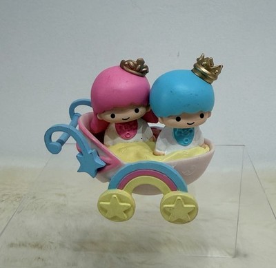 RARE Sanrio 7-Eleven Little Twin Stars Baby Stroller Figurine Royal Crown 2013