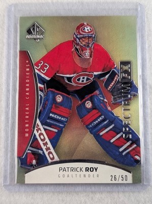 2025-26 SP AUTHENTIC PATRICK ROY GOLD SPECTRUM FX BOUNTY AWARD GOLD #S-95