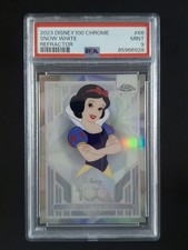 2023 Disney 100 Topps Chrome SNOW WHITE Refractor SP Animated #66 PSA 9