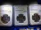 1958 PF67, 1962-62 PF69 Franklin Half Dollars NGC Lot Of 3 Coins