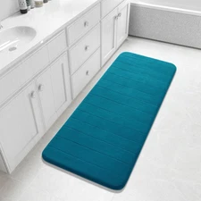 Yimobra 55"x24" Non-Slip Memory Foam Bath Mat - Super Soft, Water Absorbent