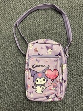Kuromi Lavender Crossbody Bag   Adjustable Strap