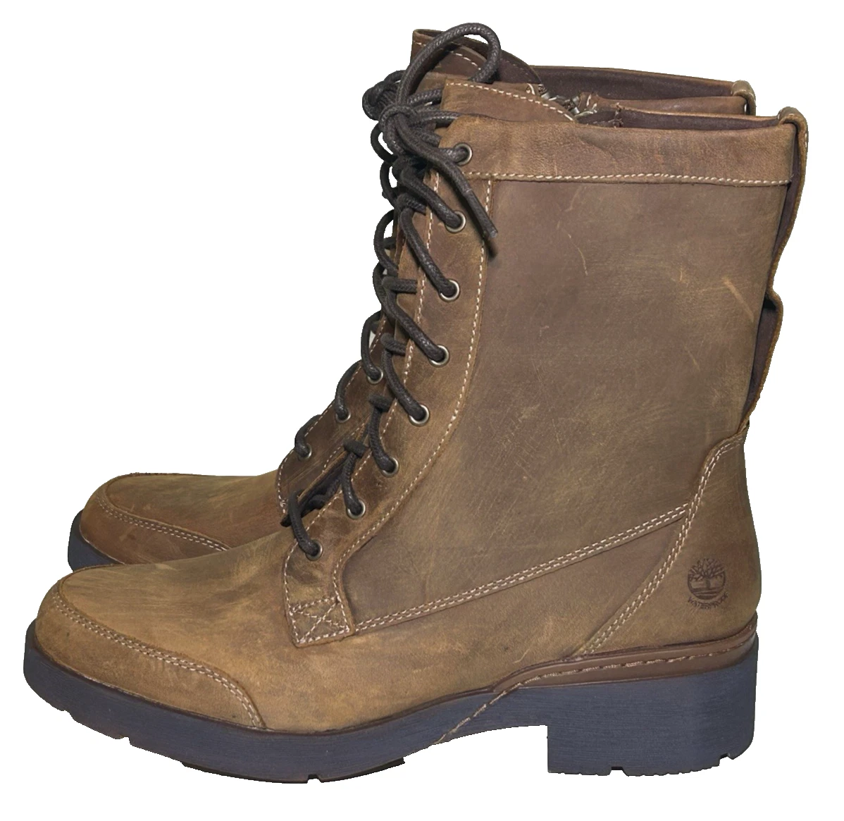 Stivali Timberland Gracelyn donna 9 impermeabili metà pizzo zip laterale ruggine pieno fiore