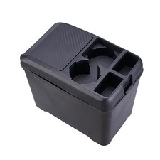 Multifunctional Car Trash Can With Mini Cup Holder Spacious Backseat Black Multifunctional Car Trash Can With Mini Cup Holder Spacious Backseat Black